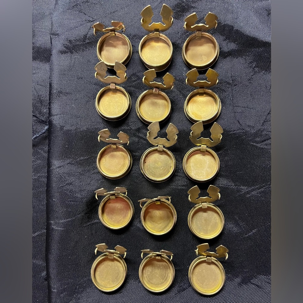 15 Silver Decorative Button Covers - image 2